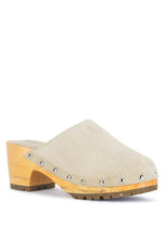 Load image into Gallery viewer, CEDRUS FINE SUEDE STUDDED CLOG MULES
