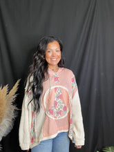 Load image into Gallery viewer, Pink Peace Floral Top