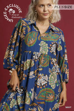 Load image into Gallery viewer, Curvy NAVY MIDI Dress