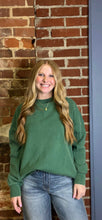 Load image into Gallery viewer, Green Oversized Crewneck Pullover