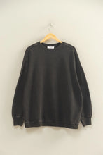 Load image into Gallery viewer, Black Oversized Crewneck Pullover