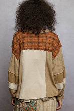 Load image into Gallery viewer, Beige/Taupe Mixed Fabric Top