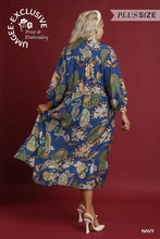 Load image into Gallery viewer, Curvy NAVY MIDI Dress