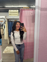 Load image into Gallery viewer, Off White Asymmetrical Fitted Top