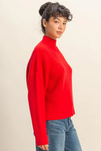 Load image into Gallery viewer, Red Diagonal Ribbed Sweater