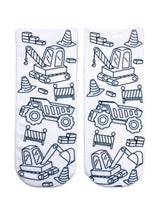 Load image into Gallery viewer, Tractor Coloring Socks