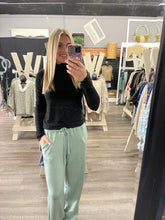 Load image into Gallery viewer, Sage Green Sweatpants