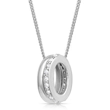 Load image into Gallery viewer, Duo Ring Sparkle Necklace