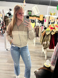 Mocha Zip-Up Jacket