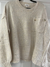 Load image into Gallery viewer, Oatmeal Knit Pocket Front Sweater
