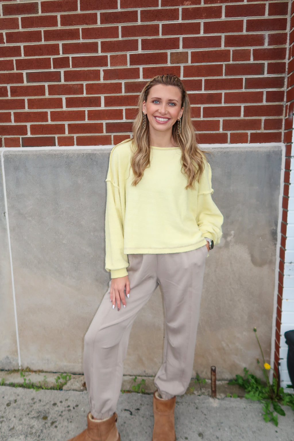 Long Sleeve Backless StitchedTop