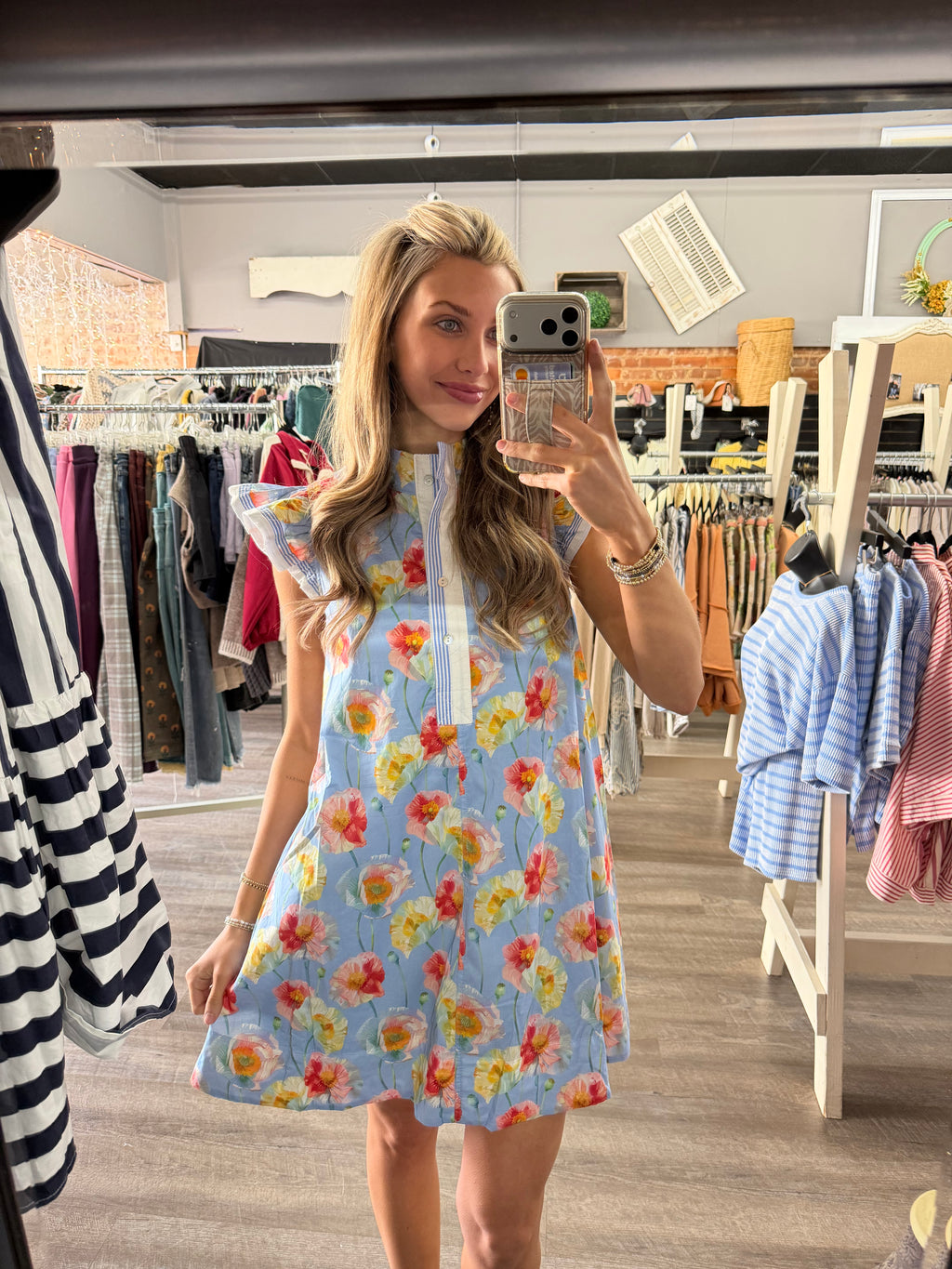Blue Floral Dress