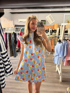Blue Floral Dress