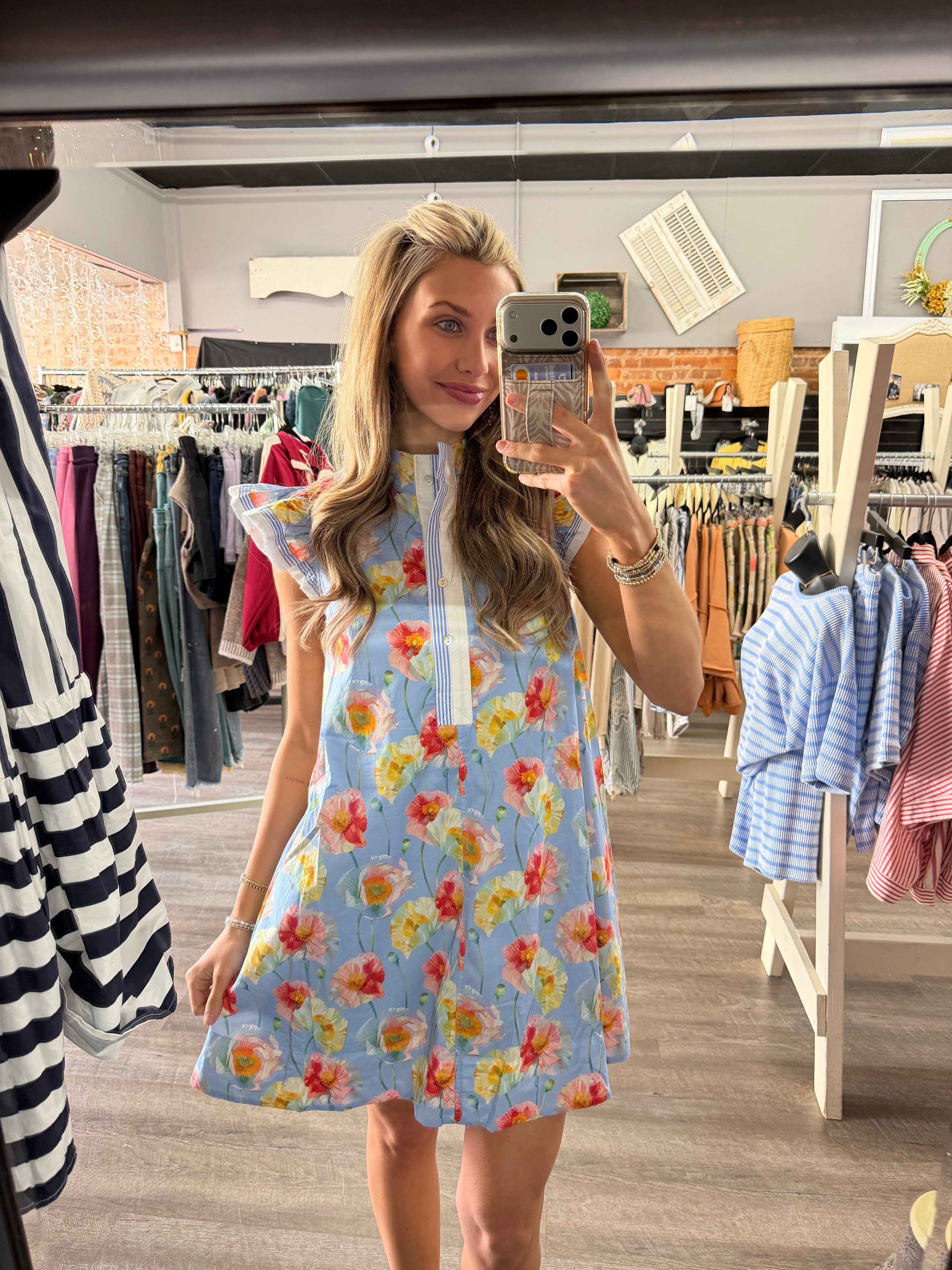 Blue Floral Dress