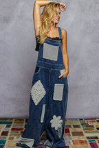 Indigo Patch Overalls