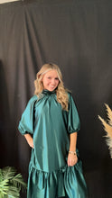 Load image into Gallery viewer, Satin Teal Dress
