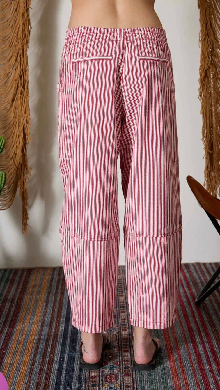 Red Stripe Boho Jean