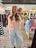 Rose Embroidery Vest