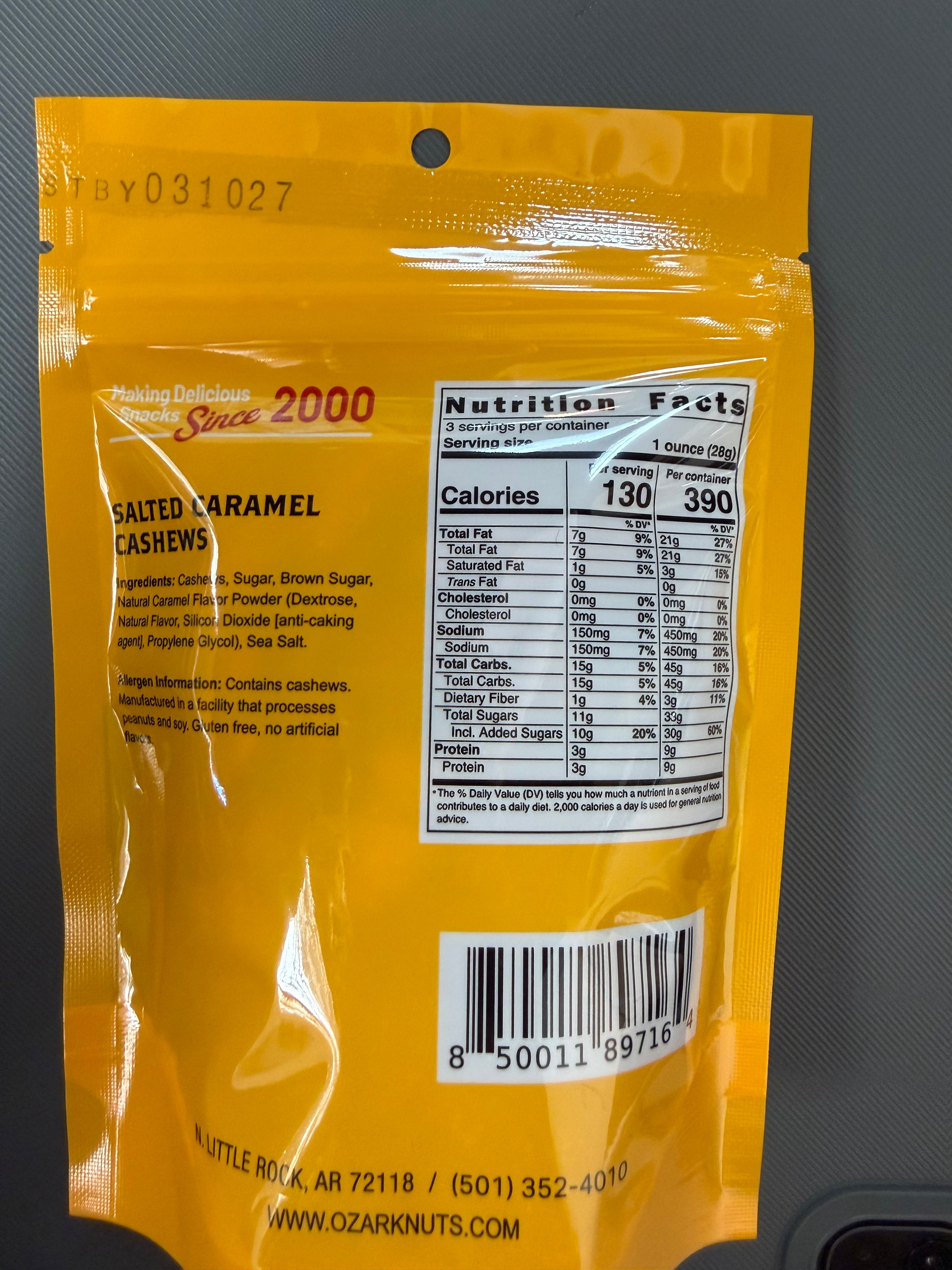 Ozark Salted Caramel Cashews