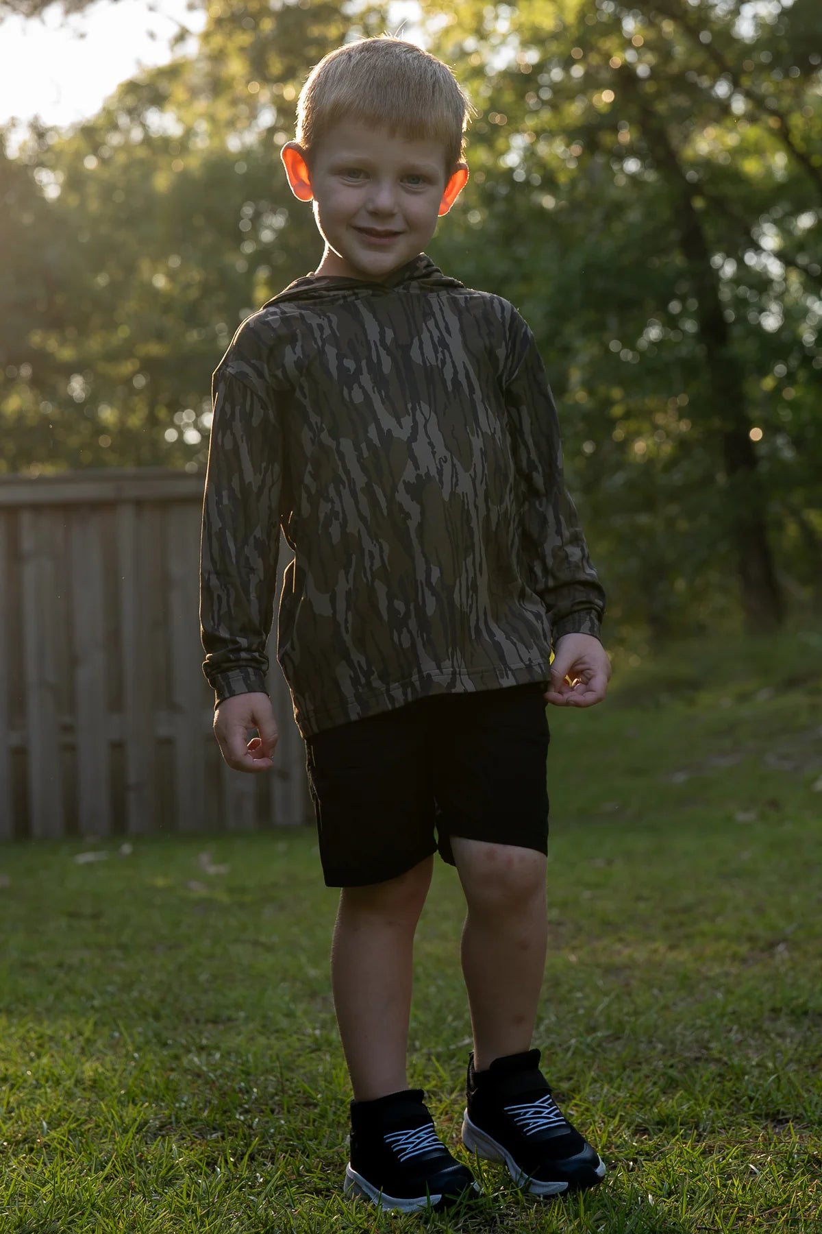 Youth Hooded Performance-Mossy Oak Bottomland
