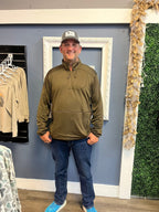 Mallard Green-Quarter Zip Blazer