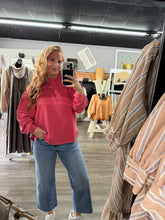 Load image into Gallery viewer, Faded Red Ribbed Top
