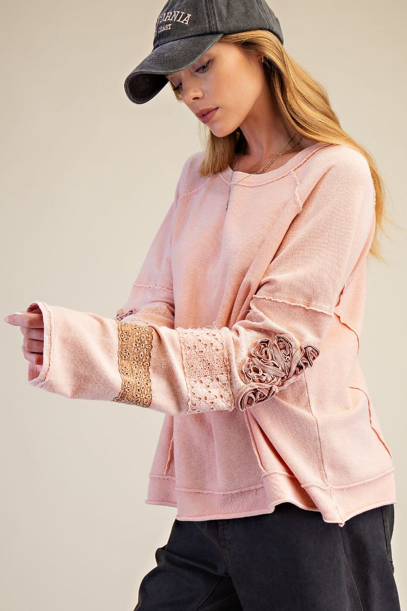 Rose Pink Patchwork Top