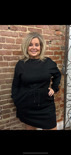 Curvy Black Mini Dress