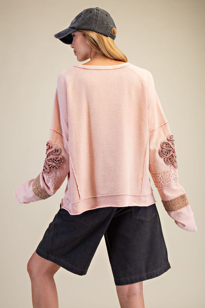 Rose Pink Patchwork Top