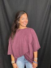 Load image into Gallery viewer, Eggplant Pocket Tee
