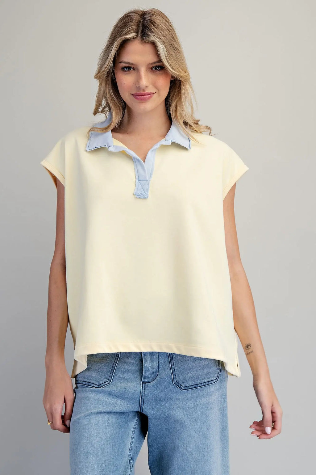 Butter Sky Sleeveless Top