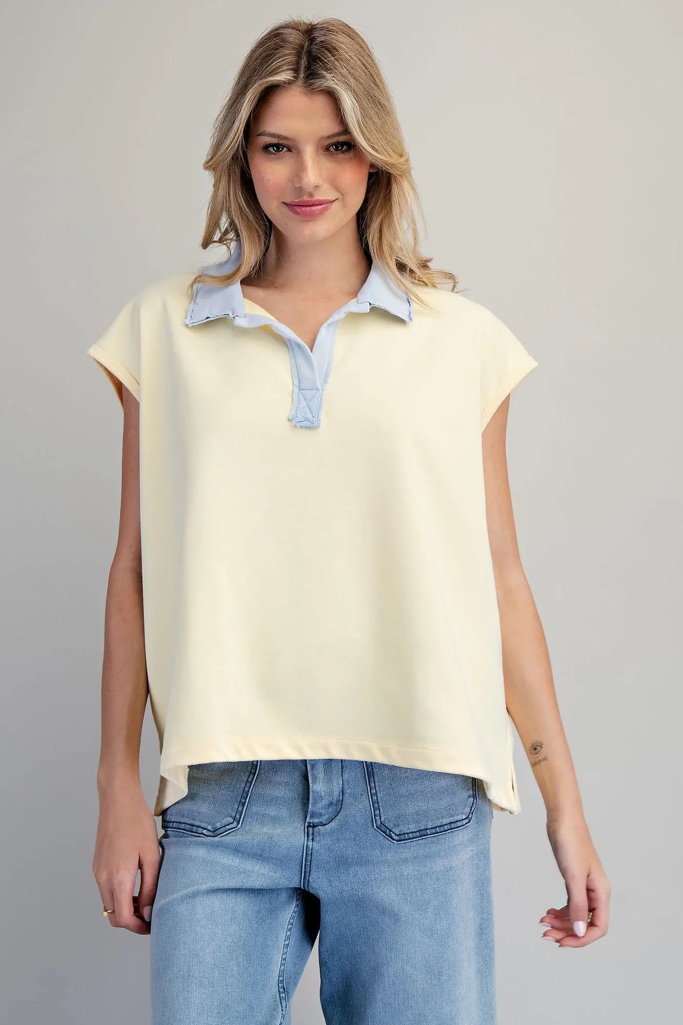 Butter Sky Sleeveless Top