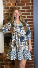 Load image into Gallery viewer, Blue Print Dress
