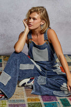 Indigo Patch Overalls