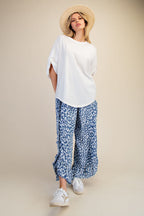 White Twisted Cuff Top