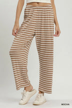 Mocha/Cream Striped Set