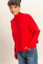 Load image into Gallery viewer, Red Diagonal Ribbed Sweater

