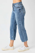 Judy Blue Wide Leg Cropped Jeans