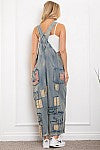 Load image into Gallery viewer, Denim Patch Overalls
