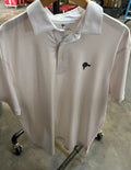 Cream/Grey Microstripe Polo