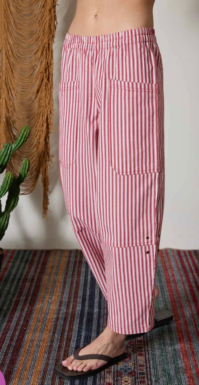 Red Stripe Boho Jean
