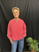 Load image into Gallery viewer, Red Waffle Top
