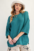 Load image into Gallery viewer, Teal Knit Sweater
