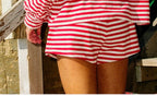 Red Stripe Shorts