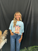 Load image into Gallery viewer, Bow Boots Puff Tee
