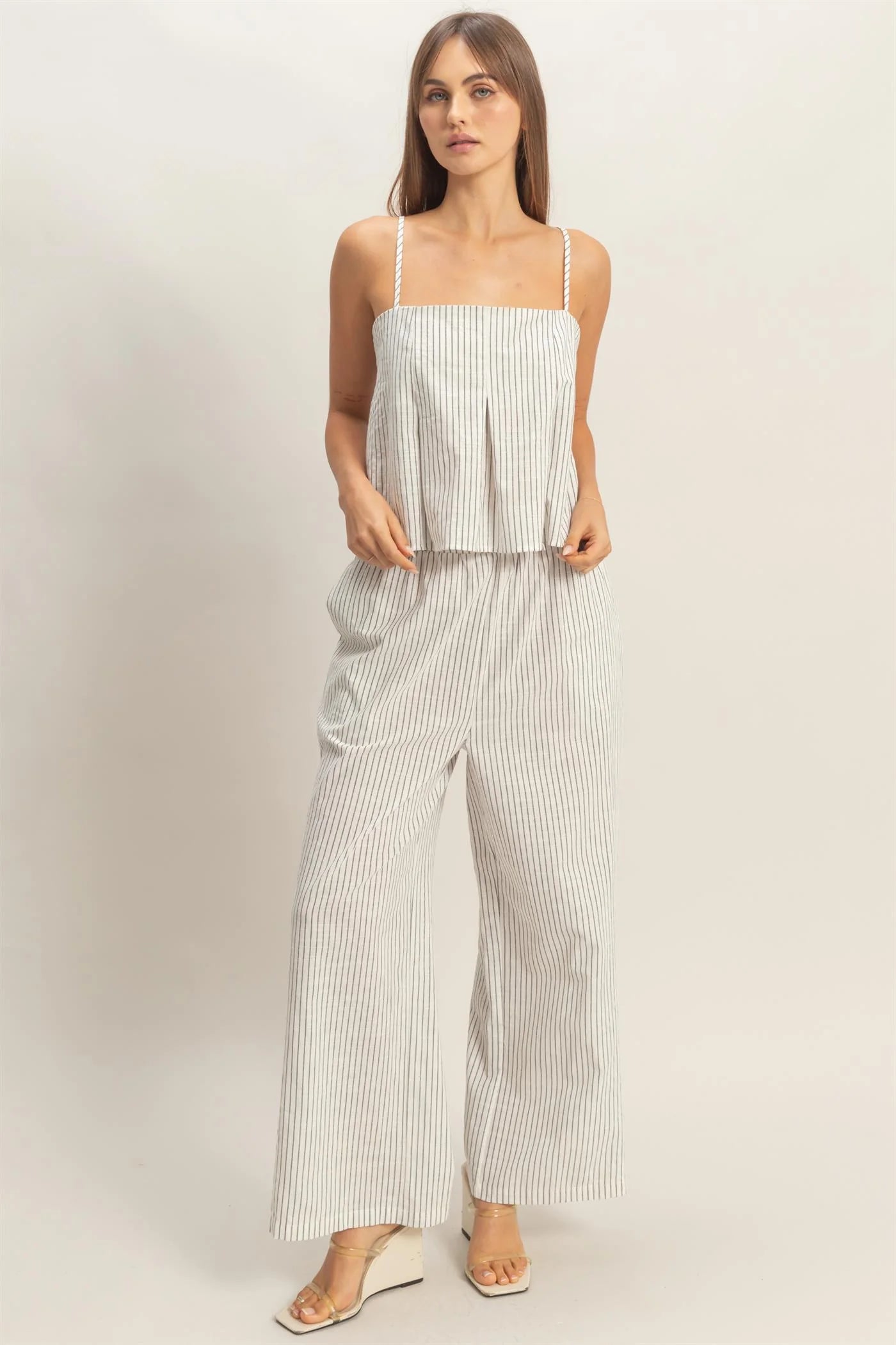 Off-White Spaghetti Strap Set