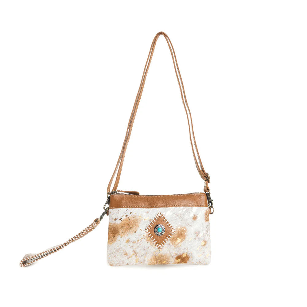Eye Of The Goddess Crossbody Bag In Caramel