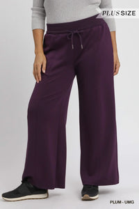 Curvy Plum Luxe Knit Pant