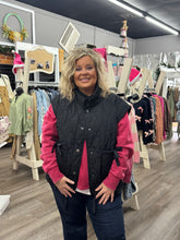 Load image into Gallery viewer, Curvy Black Quilted Vest
