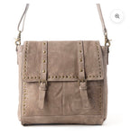 Myra Western Rune Leather Crossbody Bag In Ashwood Tan